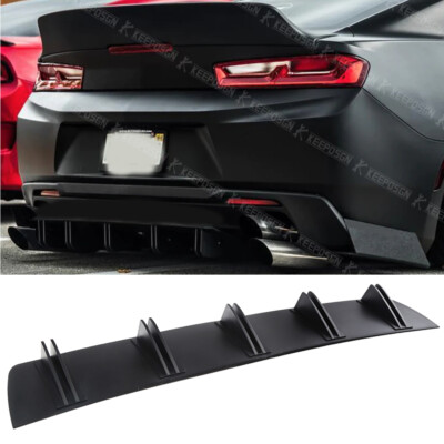 For Chevrolet Camaro RS SS LT Rear Diffuser 10 Fins Bumper Splitter ...
