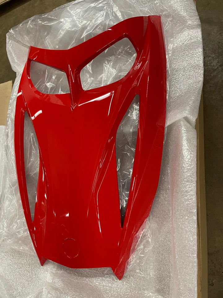 RARE OEM Ski-doo Viper Red hood cowl Rev 440 XRS MXZ 600 800 03-08 500ss CHRIZ - Image 3 of 4