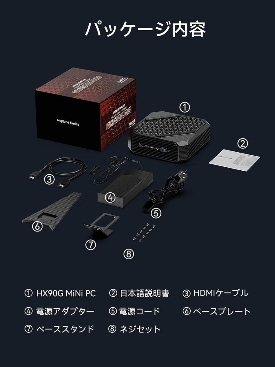 MINISFORUM HX99G Mini PC AMD RYZEN 9 6900HX DDR5 32GB 512GB