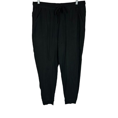 Koolaburra by UGG Women's Essentials Cotton Joggers Pants Solid Black Large  Size | eBay