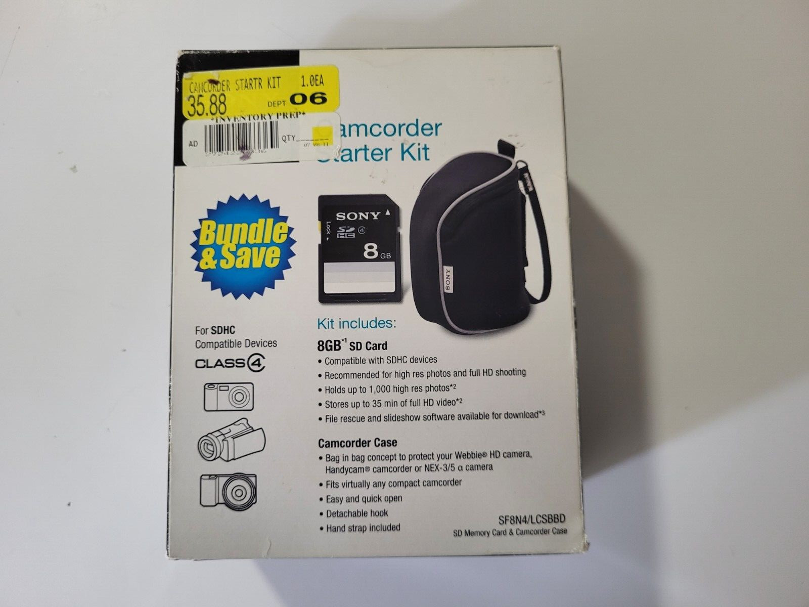 Starter Kit - 8gb Sd Card & Camcorder Case For Webbie Hd Cam