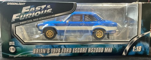 2016 GREENLiGHT 1:18 Fast & Furious Brian’s 1974 Ford Escort RS2000 MKI - Picture 9 of 9