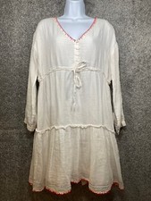 Anthropologie Sundry Dress Caroline Tiered Mini Gauze Size 1 Small Boho Beachy
