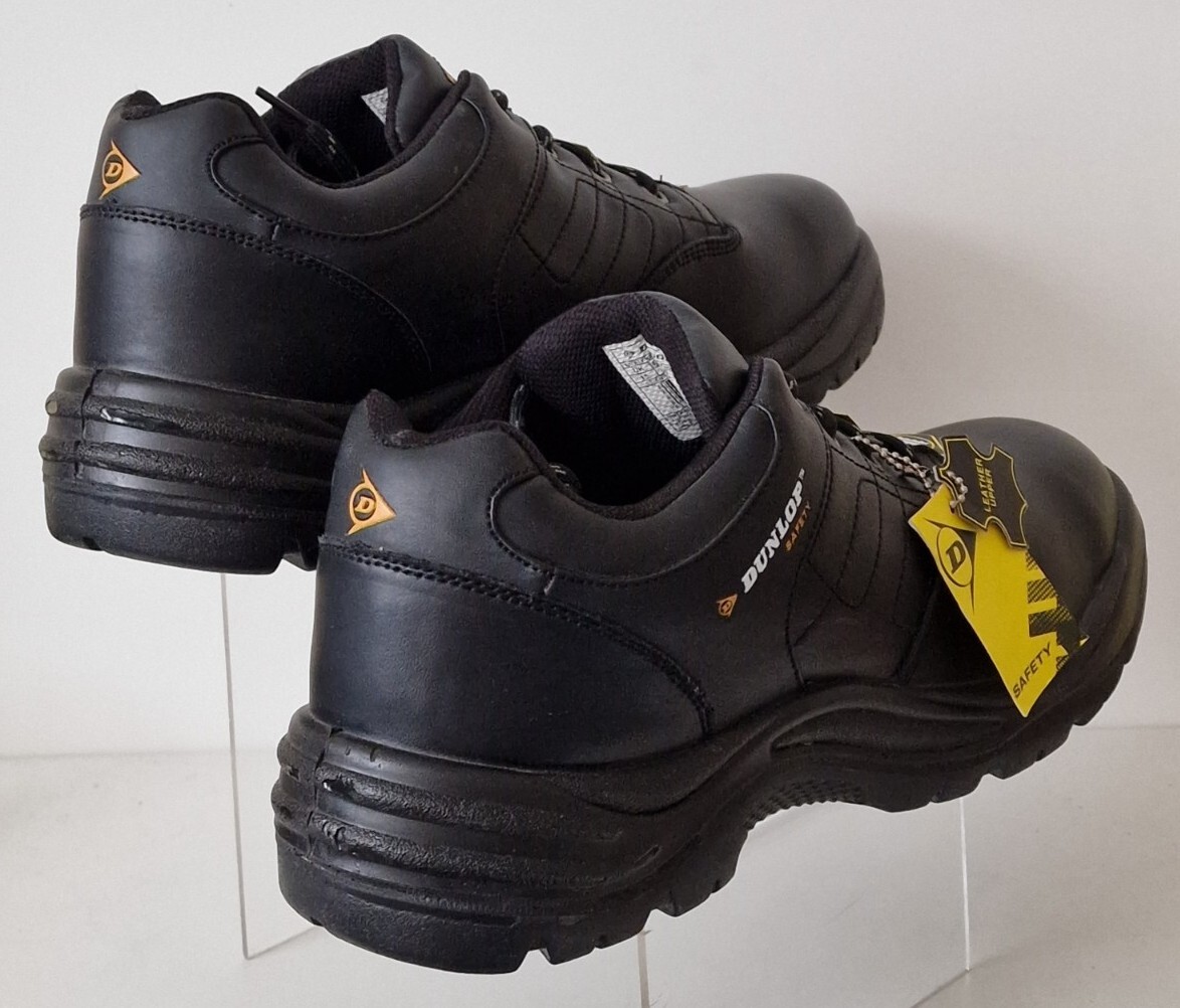 DUNLOP Kansas Steel Toe Cap Safety Shoes MENS Black Size UK14 EU49 NEW