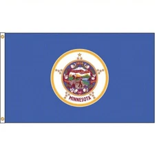 Annin Flagmakers 142770 Minnesota State Flag, 4X6 Ft, Nylon (Old Style)