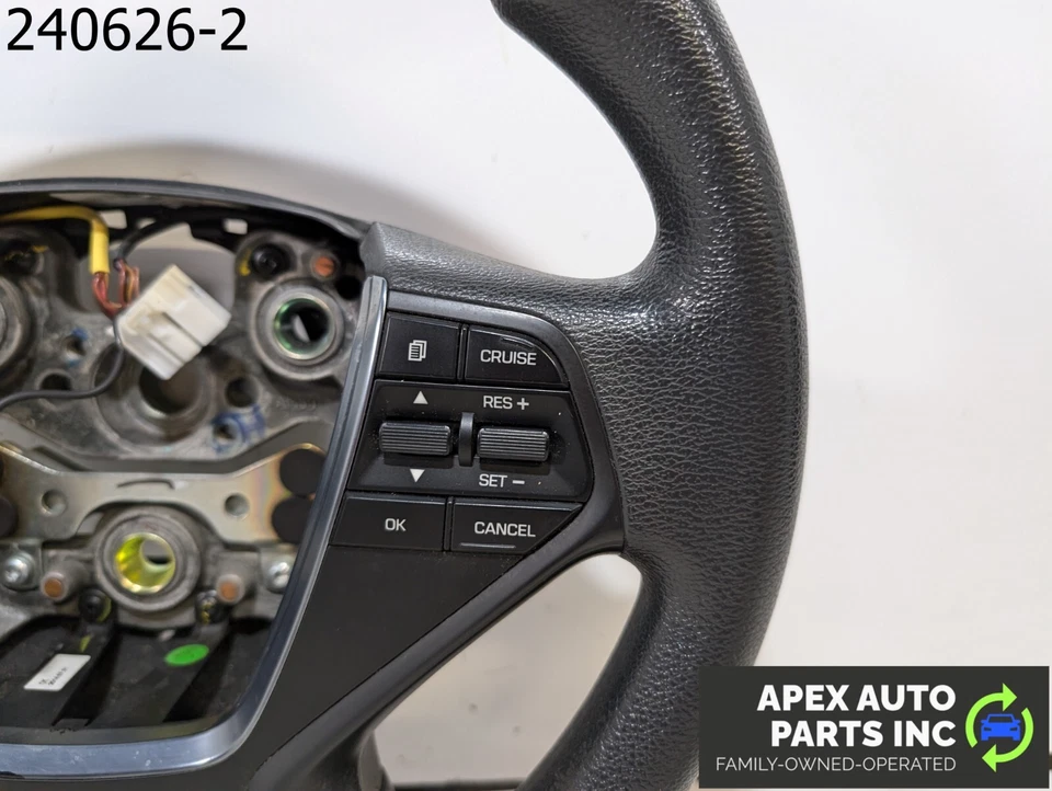 OEM 2015 Hyundai Sonata 2,4 L volante cuero negro 6273965 Foto 4 de 4