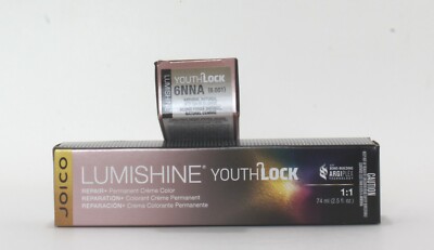JOICO LUMISHINE YOUTHLOCK REPAIR+ PERMANENT CRÈME COLOR 2.5 OZ, (Choose Color)