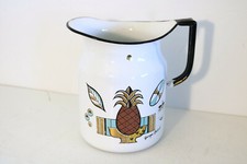 Jarra de agua GEORGES BRIARD AMBROSIA esmaltada porcelana piña 7 1/4" h