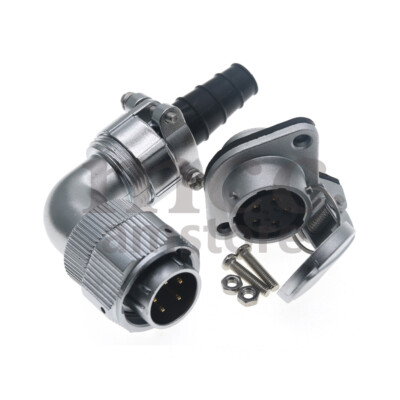 WEIPU WY20 5 pin Elbow Waterproof Connector Plug Socket,Bulkhead Cable Connector