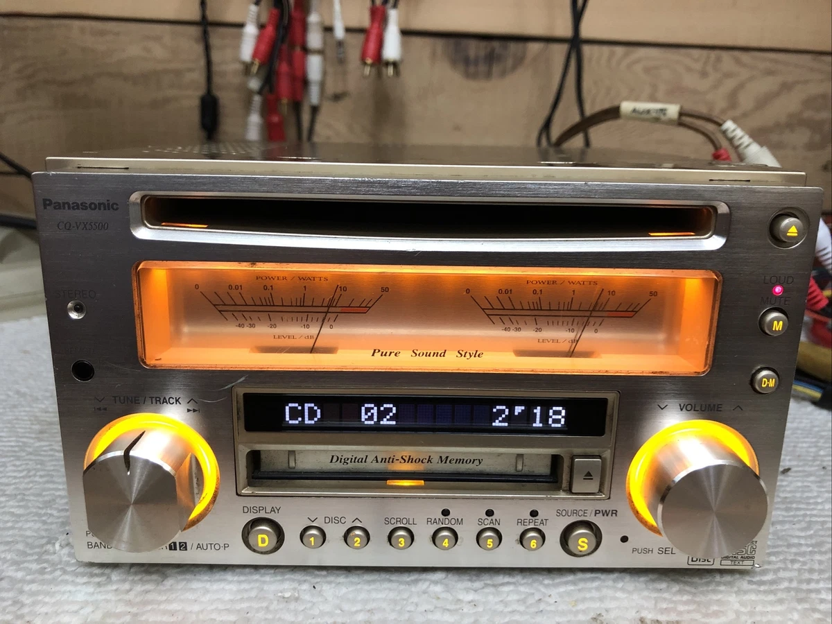 Rare panasonic CQ-VX5500 CD Player Made in Japan PURE SOUND STYLE