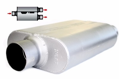 Flowmaster Original 40 Series Muffler 3'' Offset Center/2-1/2'' Dual Outlet 430402