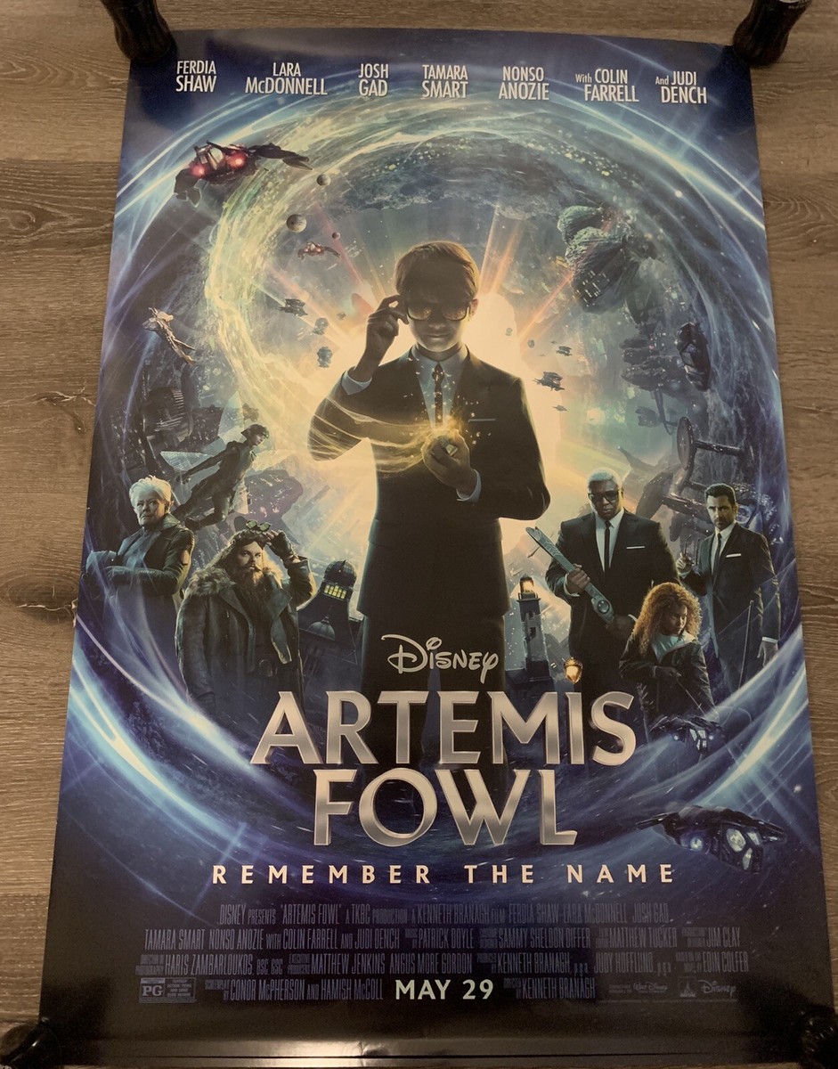 Artemis Fowl Movie Poster Collin Farrell Theater Original Double Sided 27x40