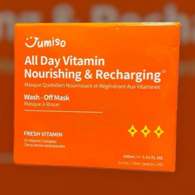 Jumiso All day Vitamin Nourishing & Recharging Wash-Off Mask 100ml NIB!