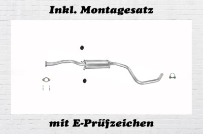 Ford Escort 1.6 16V Mittelschalldämpfer Auspuff Mitteltopf + Montagesatz