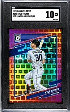 2021 Donruss Optic #141 Kyle Tucker RED PANDORA PRIZM /99 SGC 10 GEM MINT