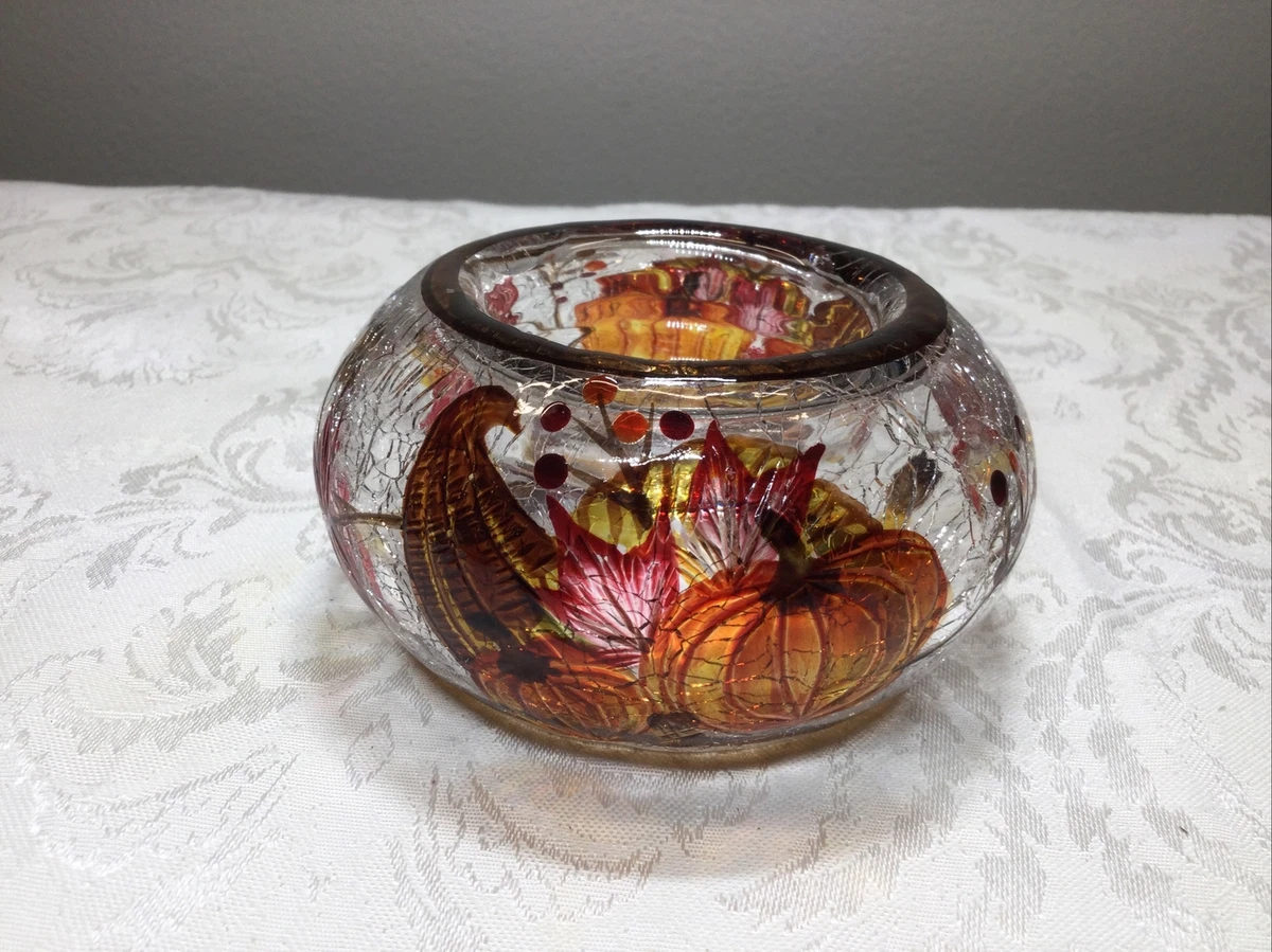 Crackle tea light on sale holder