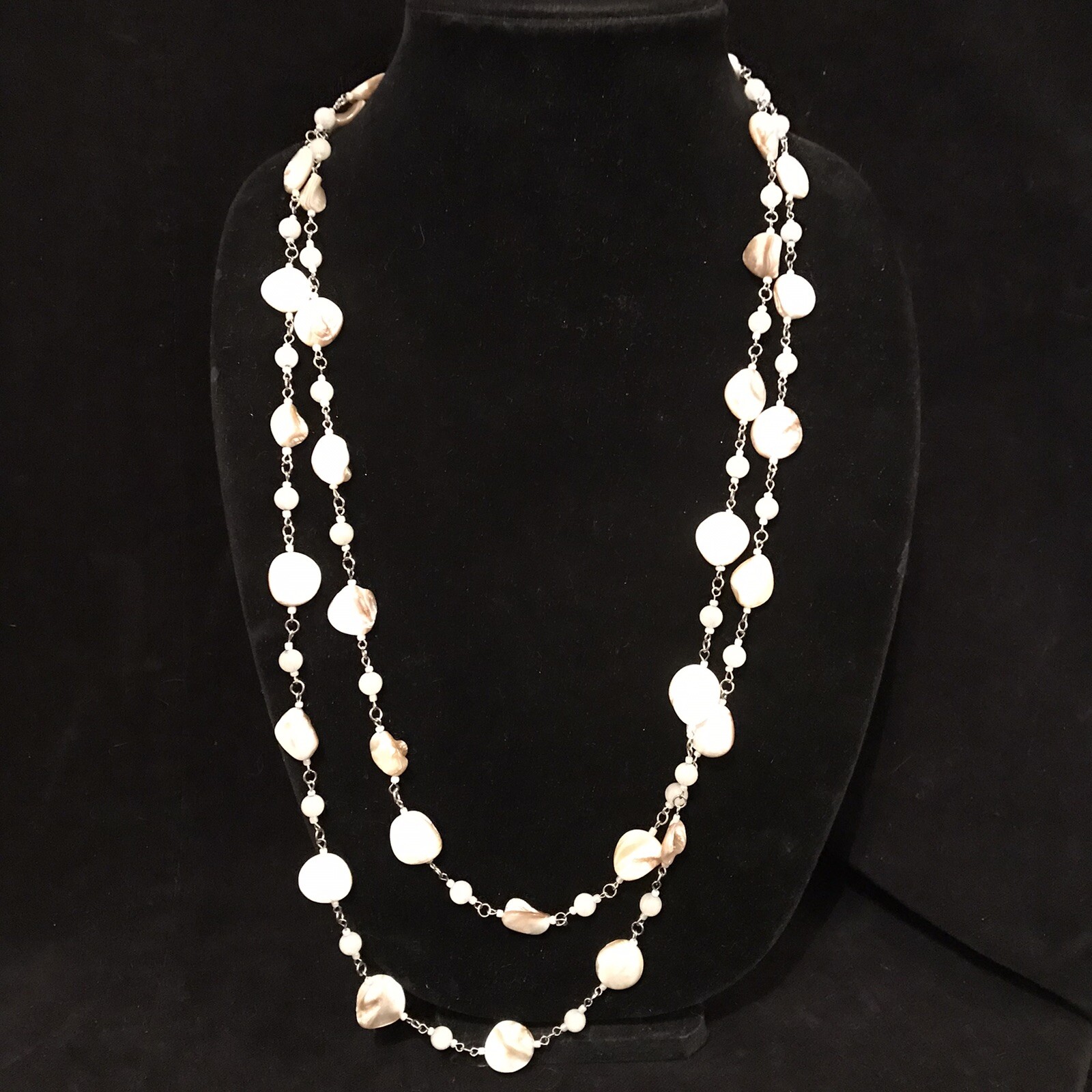 Statement Necklace, Shell Necklace. Long Necklace… - image 1