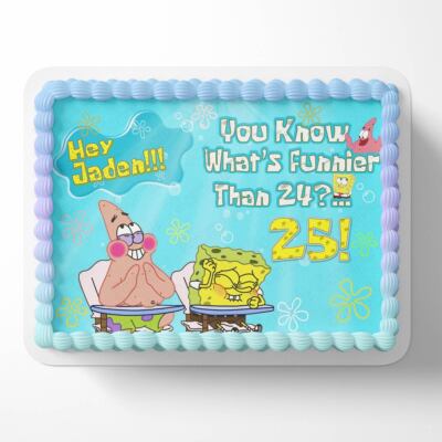 What's Funnier than 24! Edible Cake Topper Party Decoration Edible Image