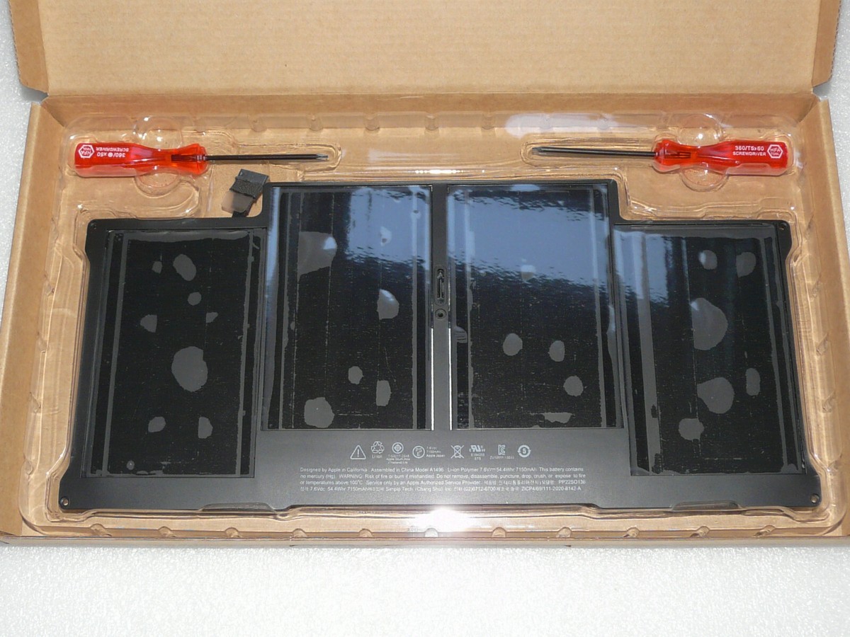 7,6 V 55 Wh) A1405 Laptop-accu's voor MacBook Air 13 inch A1377 A1369 A1466 Late 2010 Mid 2011 Mid 2012 Mid 2013 Early 2014 2015 Versie 7,6 V 55 Wh) A1405 Laptop-accu's voor MacBook Air 13 inch A1377 A1369 A1466 Late 2010 Mid 2011 Mid 2012 Mid 2013 Early 2014 2015 Versie