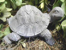 Latex turtle mold w plastic backup plaster concrete mould  5.5"L x  3"H x 4"W