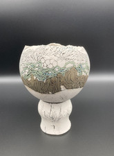 Romilla Batra Footed Sphere Bowl Nerikomi Met...