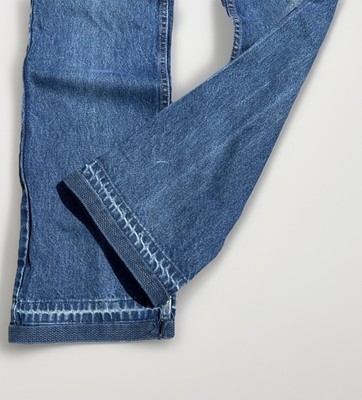 VINTAGE Levis 517 Jeans Mens 34x31 Blue Bootcut Orange Tab Light