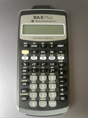 Texas Instruments TI-BA II Plus Finanzrechner für CFA Taschenrechner 