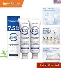 Sensitive Teeth Solution - 2-Pack Hydroxyapatite Toothpaste for Enamel Health