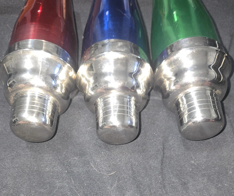 Juego de 3 cocteleras pequeñas rojas, verdes y azules ver fotos Foto 4 de 4