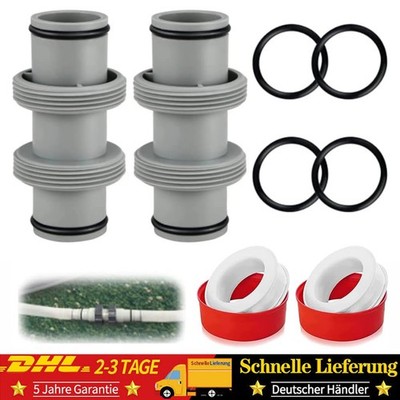 Poolschlauch Verbinder 38mm Adapter Intex Bestway Coleman Schlauchset