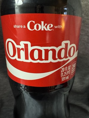 Share a Coke with   Orlando   2025 Personalized Gift Coca~Cola Bottle 20oz