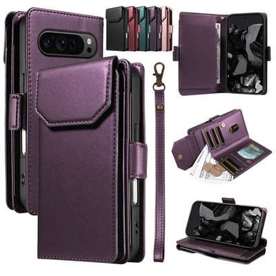 For Google Pixel 10 9 8 7 Pro XL 10A 9A 8A Wallet Case Flip Leather Purse Cover