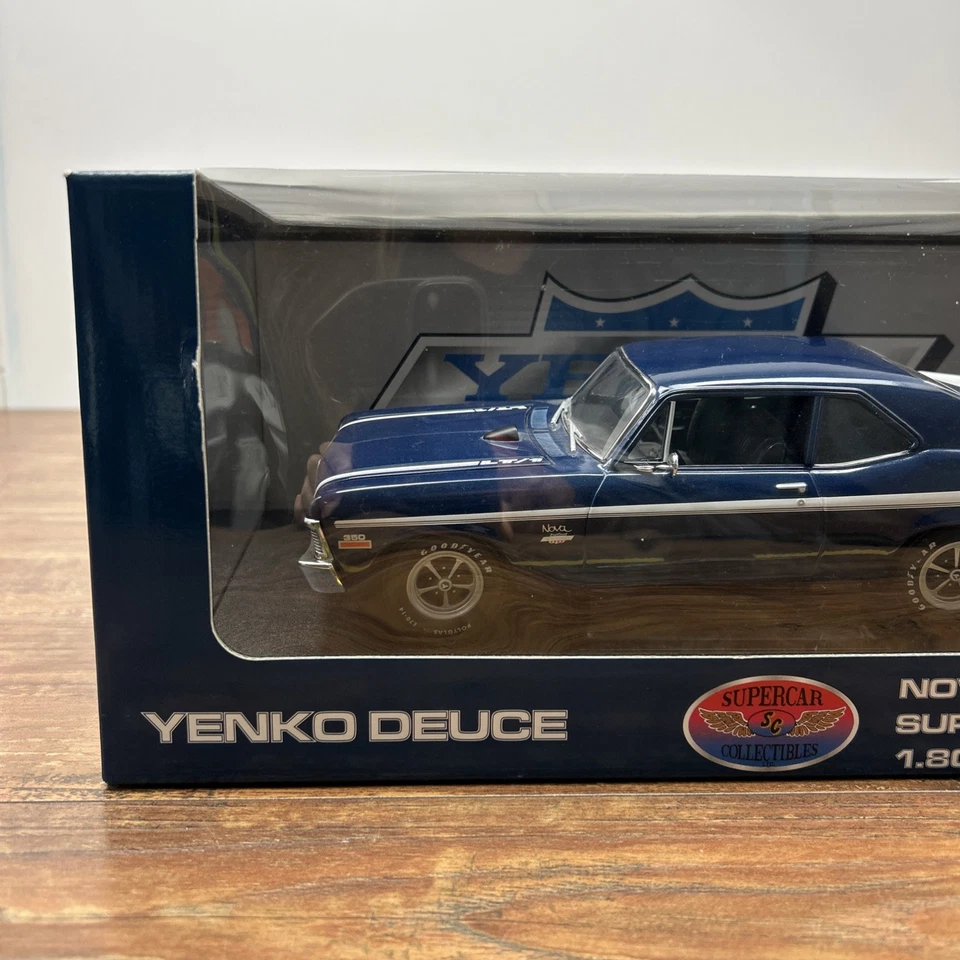 GMP Supercar Collectible 1970 Chevy Yenko Deuce Nova 350 1:18 Diecast Car Blue * - Image 2 of 4