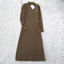 Joint Works Front JIP Knit Dress Long Khaki for WomenUnused