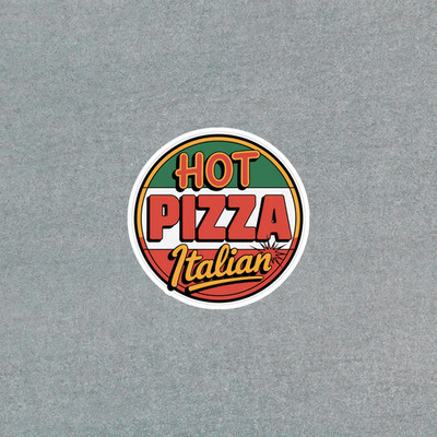 Vintage Hot Pizza Italian Style Retro Food Sticker Decal #7068