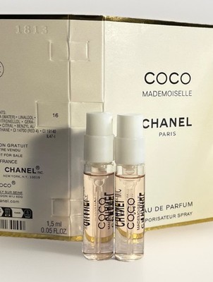 2 X Chanel Coco Mademoiselle Women's 1.5ml Sample Eau de Parfum