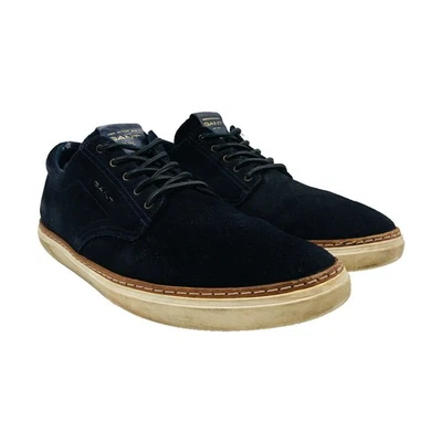 GANT Hommes Sneakers En Suède Cuir Bleu Foncé À Lacets EU 48 UK 12.5 US 13.5 - Photo 1/4