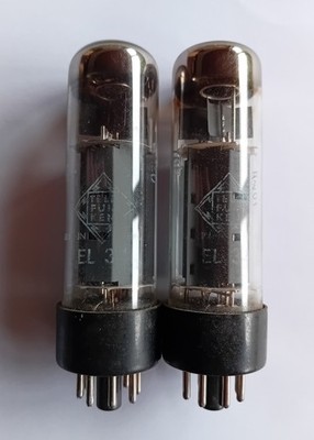 2 x Telefunken  EL34  Tube   O getter   tested 70 mA/80mA
