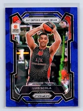 Luis Scola 2023-24 Panini Prizm EuroLeague #62 Blue Ice Prizm #/125 *