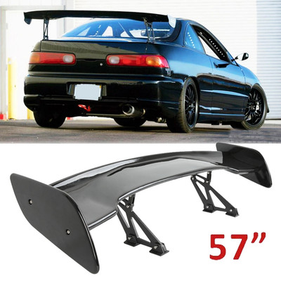 Glossy Black 57'' Rear Spoiler Wing Truck GT Style For Acura Integra