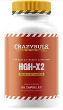 CrazyBulk HIGH-X2 Natural Alternative for Lean Mass  Strength - 60 Capsules