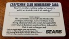 Vintage Craftsman Collector Cards and Membership card...wowsa! — photo 4
