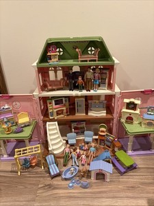 2008 Fisher Price Loving Family Victorian Grand Mansion Dollhouse Plus Extra's
