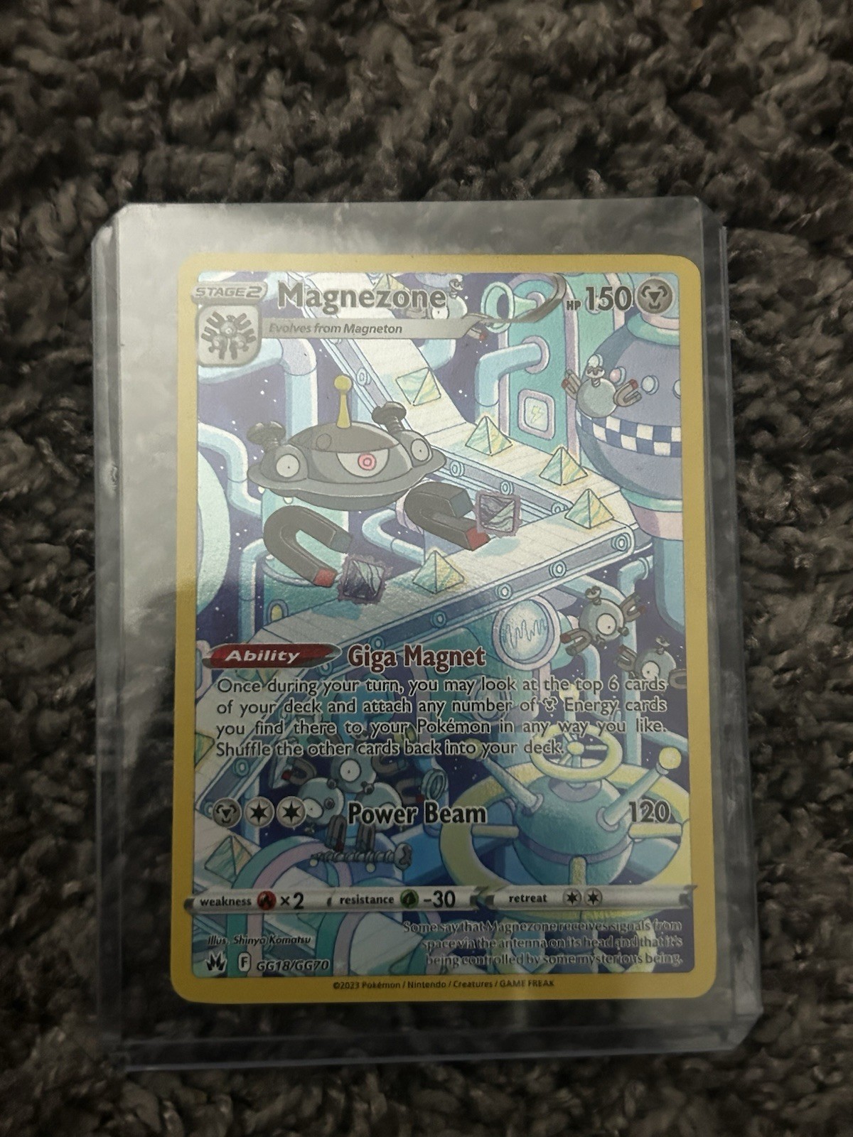 Magnezone GG18/GG70 Crown Zenith Galarian Gallery Pokemon Card NM