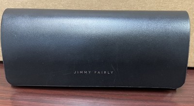 Jimmy Fairly Glasses Case Solid Black Magnetic Closure Eyeglass Case Sunglasses