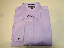 PAUL FREDRICK LONG SLEEVE FRENCH CUFF DRESS SHIRT SIZE 19 X 36