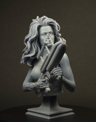 BARBARELLA. Büste aus Harz. MASSSTAB 1/8. Aventurera. 3D. Lackierfertig.