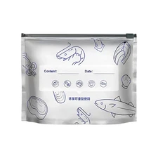 10Pcs/Bag Large Capacity Aluminum Foil Food Bag Leakproof Freezer Safe Kitchen