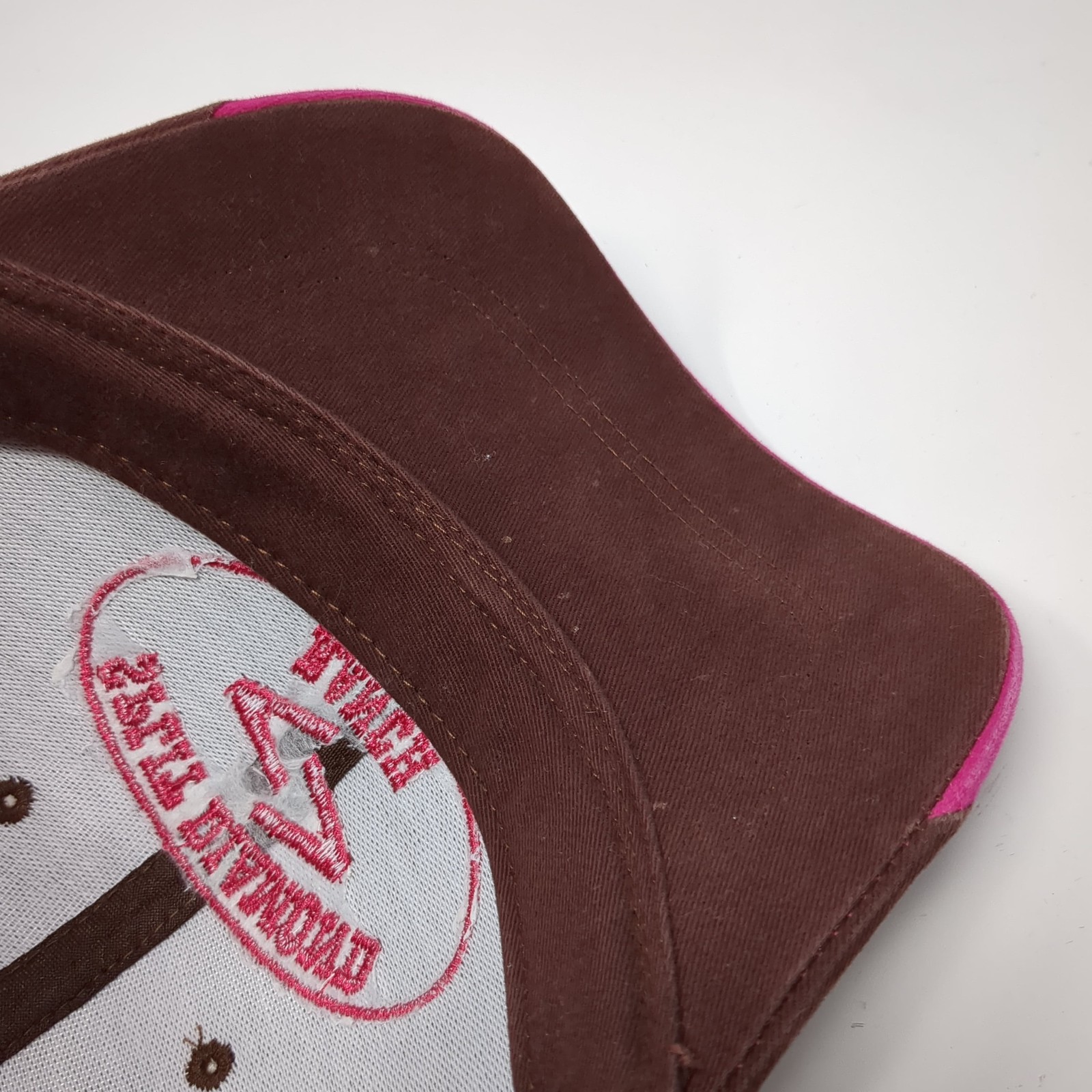 Split Diamond Ranch Strapback Baseball Cap Brown … - image 8