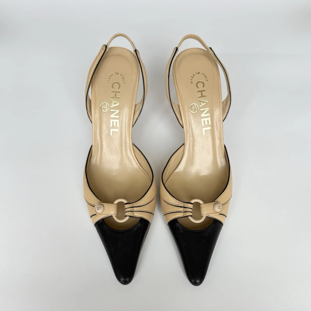 CHANEL Slingback Heels for Women with Vintage Upper Leather | eBay